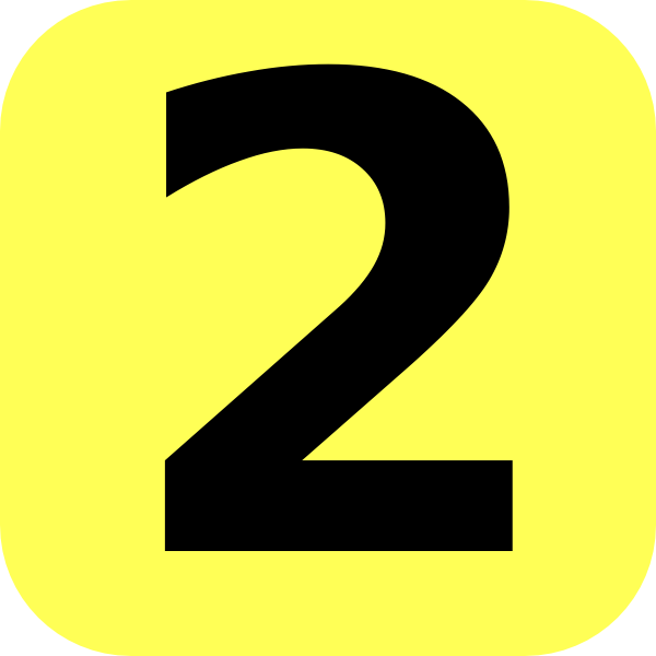 yellow numbers free clip art - photo #5