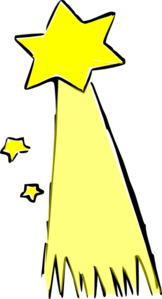 Shooting Star(colored Clip Art