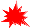 Red Explosion Clip Art