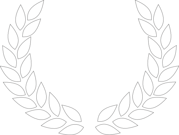 Laurel Wreath White Clip Art at Clker.com - vector clip art online