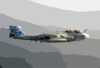 An Ea-6b Prowler Navigates During A Surface Search Contact (ssc) Mission Clip Art