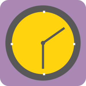 Yellow Clock Clip Art