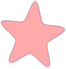 Peach Star Clip Art