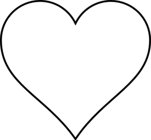 Simple Black Heart Tattoo