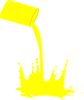 Paint Splat Yellow Clip Art