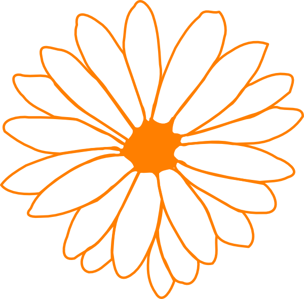 orange flower clip art free - photo #30