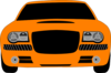 Orange Race Car Clip Art