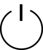 Power Button 12oclock Bold Clip Art