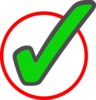 Green Check Mark In Circle 1 Clip Art