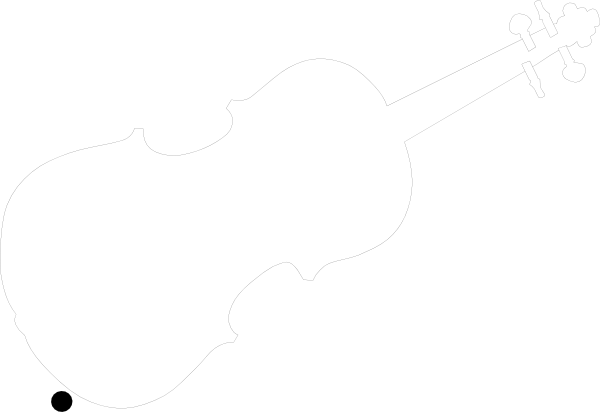 free black and white violin clip art - photo #13