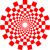 Checkered Illusion Clip Art