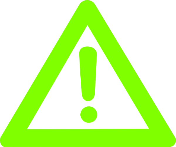 Caution Green Logo Clip Art at Clker.com - vector clip art online