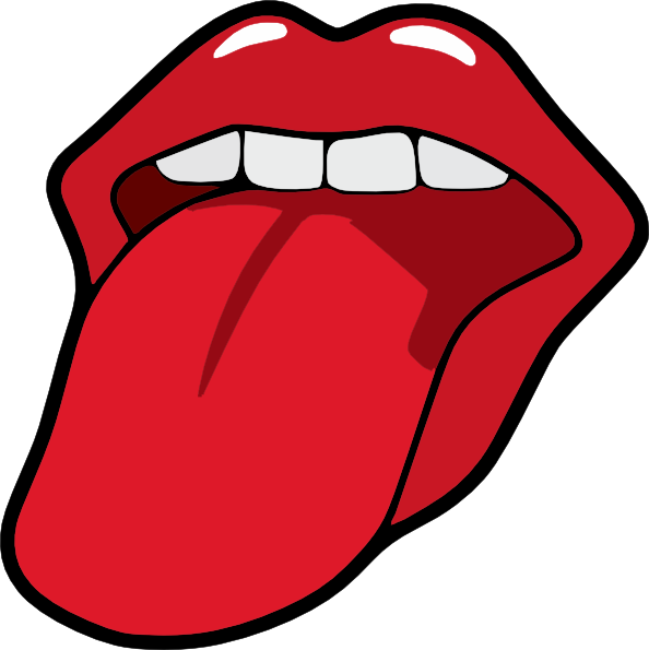 lips tongue clipart - photo #1