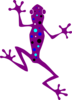 Md. Purple Spotted Frog Clip Art