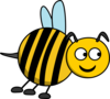 Bee Flying Clip Art