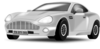 Silver Sports Car Clip Art