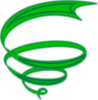 Spiral-green Clip Art