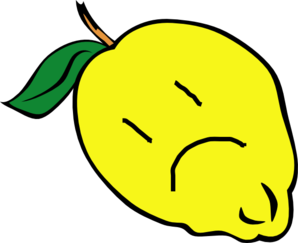 Sad Lemon Clip Art