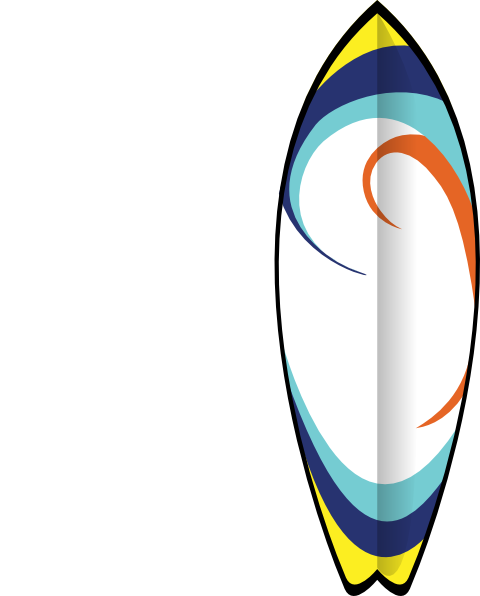 Surf Board Clip Art at Clker.com - vector clip art online, royalty free