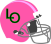 Pink Football Helmet Clip Art