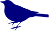 Navy Bird Silhouette Clip Art