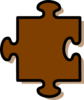 Brown Jigsaw Clip Art