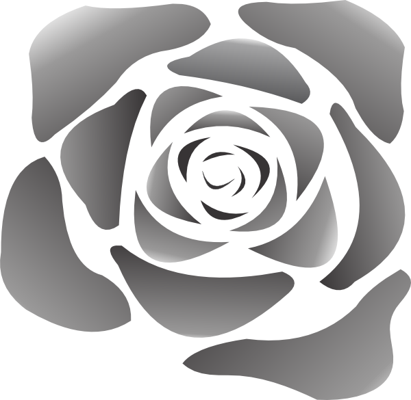 clipart black rose - photo #16