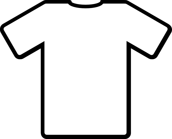 t shirt clipart black and white - photo #2