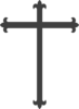 Grey Cross Clip Art