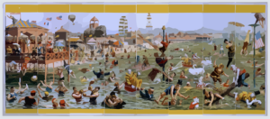 Coney Island Beach And Boardwalk Scenes Clip Art At Clker Com Vector Clip Art Online Royalty Free Public Domain