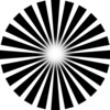 Black Sun Ray Silhouette Clip Art