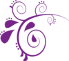 A Purple Purple Swirl 2 Clip Art