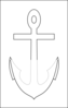 White Anchor Clip Art