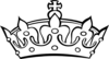 Blacknwhite Crown Clip Art