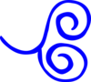 Blue Swirl Clip Art