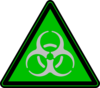 Biohazard Light Green Clip Art