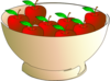 Bowl 8 Apples Clip Art