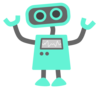 Blue Robot Clip Art