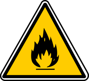 Warning - Flammable Clip Art