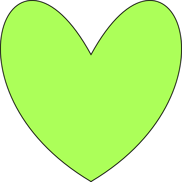 clipart green heart - photo #9