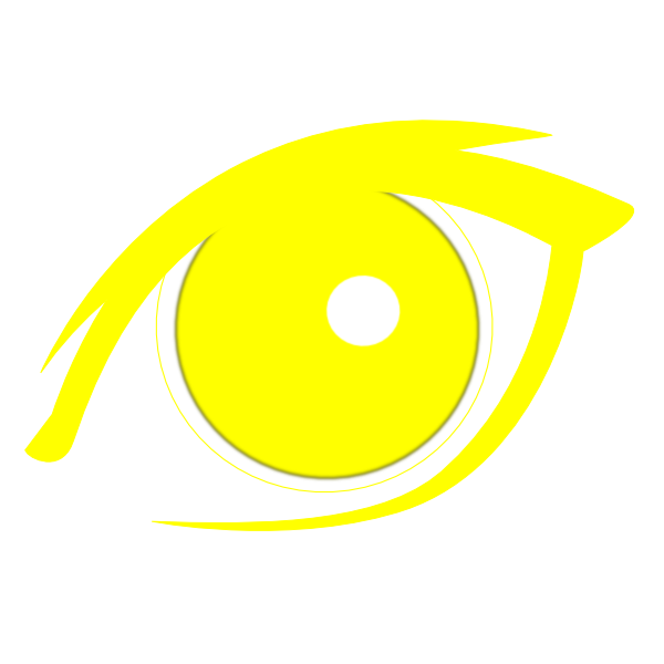 Yellow Eye Icon Clip Art at Clker.com - vector clip art online, royalty