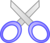 Cut Blue Clip Art