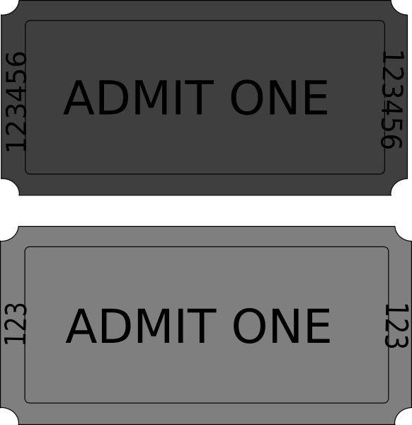 clipart movie ticket stub - photo #10