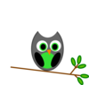 Gray Owl Clip Art