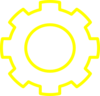 Yellow Gear Clip Art