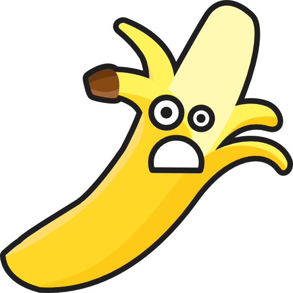 Sad Banana Clip Art at Clker.com - vector clip art online, royalty free