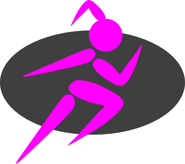 clipart of a girl running - photo #34