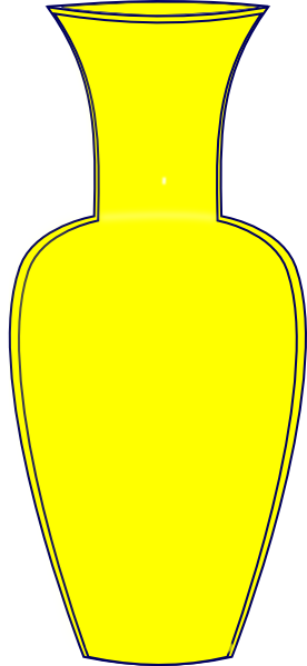 Yellow Vase Clip Art at Clker.com - vector clip art online, royalty