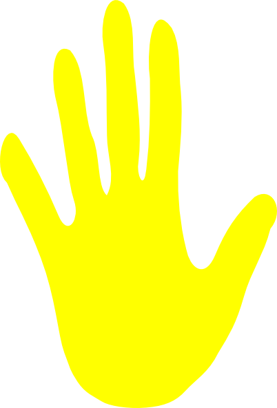 yellow hand clip art - photo #15