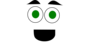 Green Eyed Happy Face  Clip Art